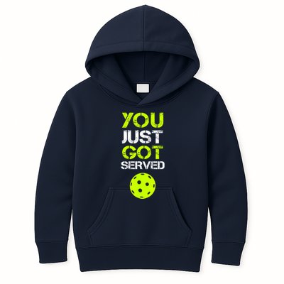 Funny Pickleball You Just Got Served Pickleball Player Sport Gift Kids Hoodie
