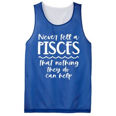 Funny Pisces Zodiac Birthday Trait Astrology Horoscope Gift Mesh Reversible Basketball Jersey Tank