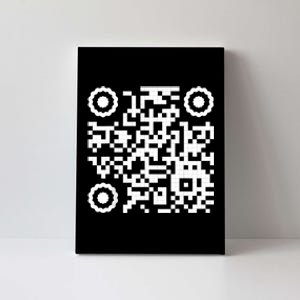 Funny Qr 4547 Dancing Dance (On Back) Canvas