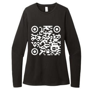 Funny Qr 4547 Dancing Dance (On Back) Womens CVC Long Sleeve Shirt