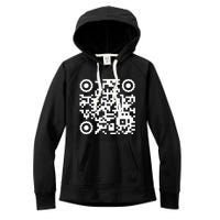 Funny Qr 4547 Dancing Dance (On Back) Women's Fleece Hoodie