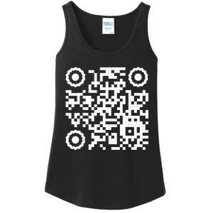 Funny Qr 4547 Dancing Dance (On Back) Ladies Essential Tank