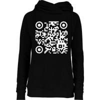 Funny Qr 4547 Dancing Dance (On Back) Womens Funnel Neck Pullover Hood