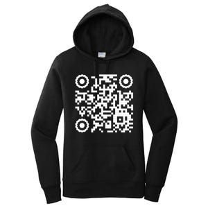 Funny Qr 4547 Dancing Dance (On Back) Women's Pullover Hoodie