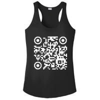 Funny Qr 4547 Dancing Dance (On Back) Ladies PosiCharge Competitor Racerback Tank