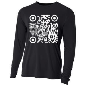 Funny Qr 4547 Dancing Dance (On Back) Cooling Performance Long Sleeve Crew