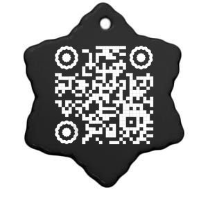 Funny Qr 4547 Dancing Dance (On Back) Ceramic Star Ornament