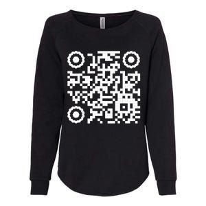 Funny Qr 4547 Dancing Dance (On Back) Womens California Wash Sweatshirt