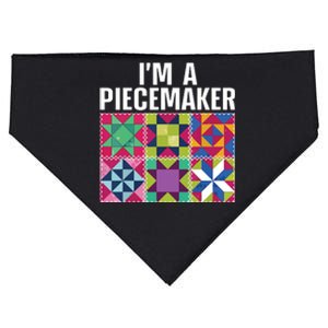 Funny Quilting Art For Quilter Sewer Women Moms Piecemaker USA-Made Doggie Bandana