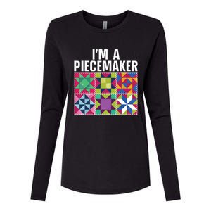 Funny Quilting Art For Quilter Sewer Women Moms Piecemaker Womens Cotton Relaxed Long Sleeve T-Shirt