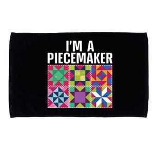 Funny Quilting Art For Quilter Sewer Women Moms Piecemaker Microfiber Hand Towel