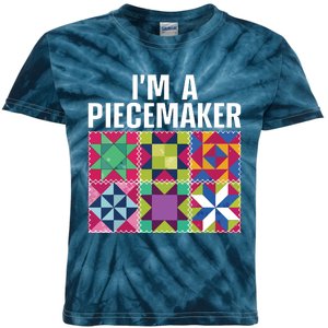 Funny Quilting Art For Quilter Sewer Women Moms Piecemaker Kids Tie-Dye T-Shirt