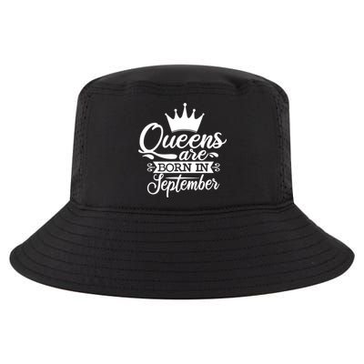 Funny Queens Are Born In September Crown Cool Gift Cool Comfort Performance Bucket Hat