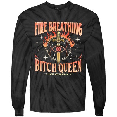 Fireheart Queen Aelin Throne Of Glass Tie-Dye Long Sleeve Shirt