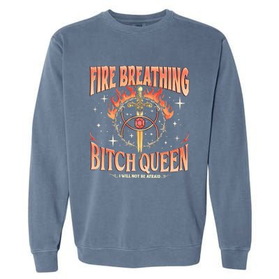 Fireheart Queen Aelin Throne Of Glass Garment-Dyed Sweatshirt