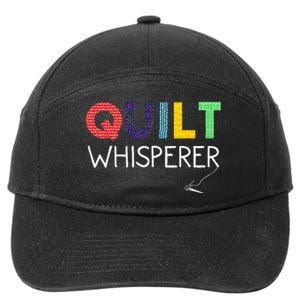 Funny Quilting Art For Wo Mom Quilt Sewing Lovers Quilter 7-Panel Snapback Hat