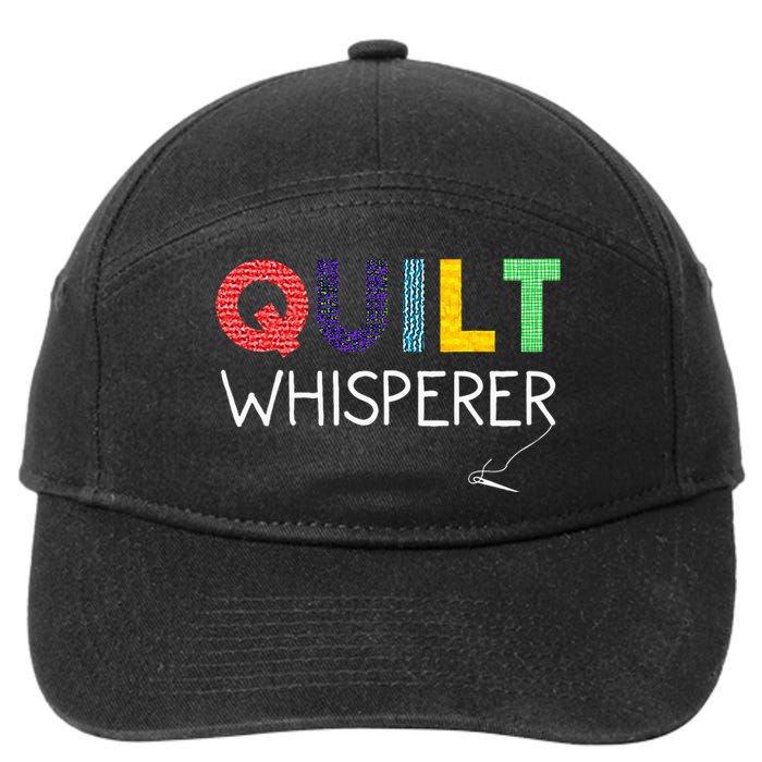 Funny Quilting Art For Wo Mom Quilt Sewing Lovers Quilter 7-Panel Snapback Hat