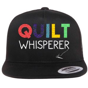 Funny Quilting Art For Wo Mom Quilt Sewing Lovers Quilter Flat Bill Trucker Hat