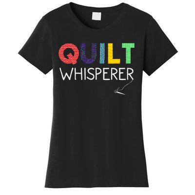 Funny Quilting Art For Wo Mom Quilt Sewing Lovers Quilter Women's T-Shirt