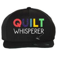 Funny Quilting Art For Wo Mom Quilt Sewing Lovers Quilter Wool Snapback Cap