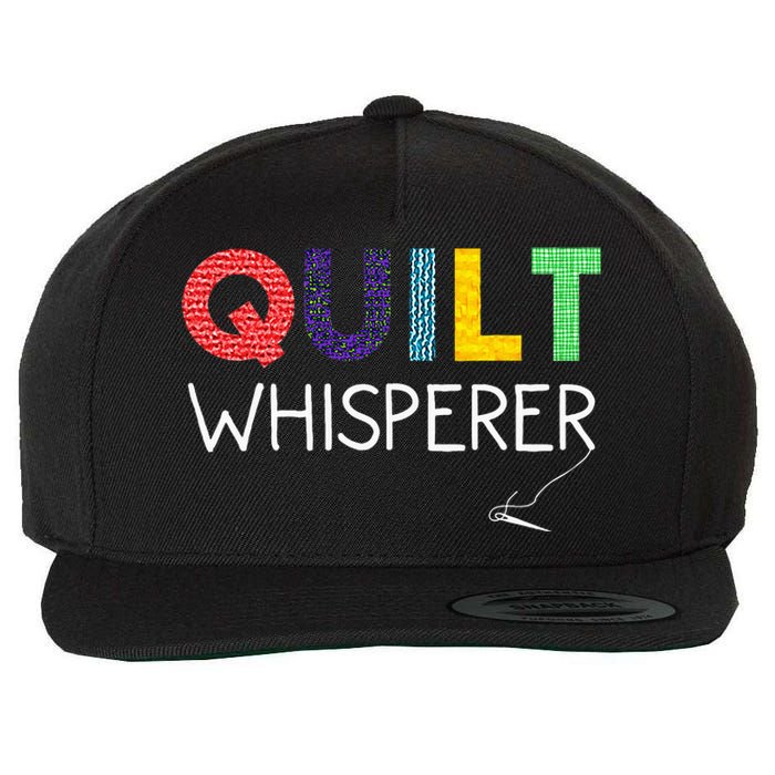 Funny Quilting Art For Wo Mom Quilt Sewing Lovers Quilter Wool Snapback Cap