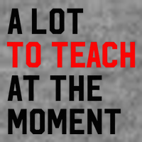 Funny Quote A Lot To Teach At The Moment Teacher Sustainable Beanie