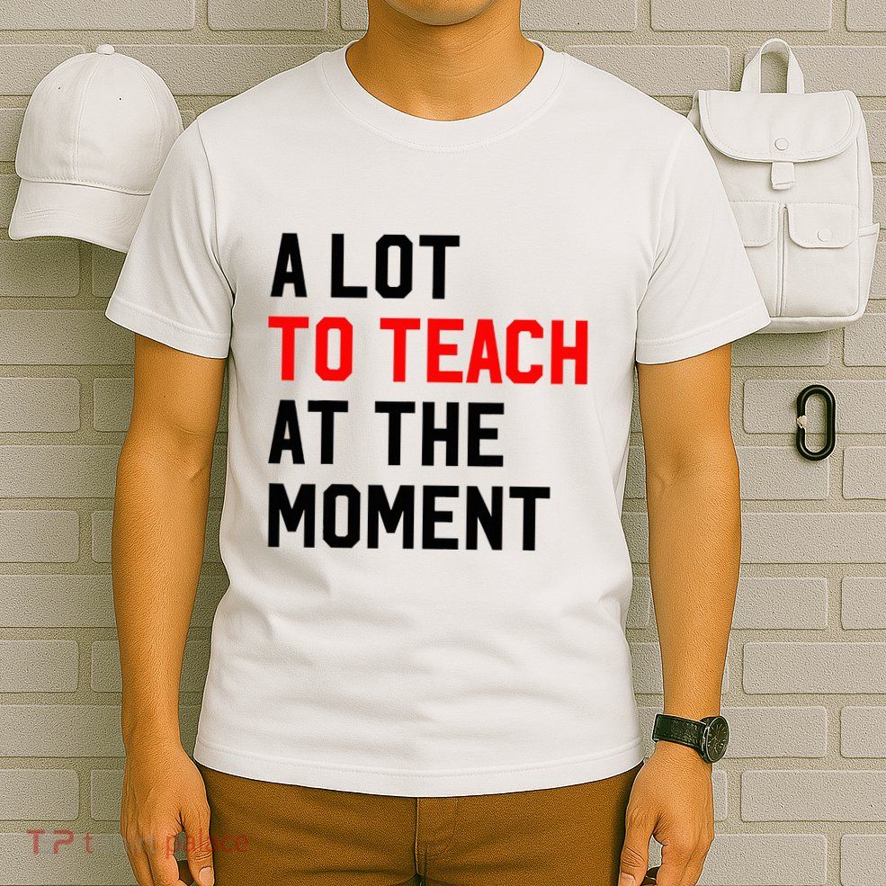Funny Quote A Lot To Teach At The Moment Teacher T-Shirt