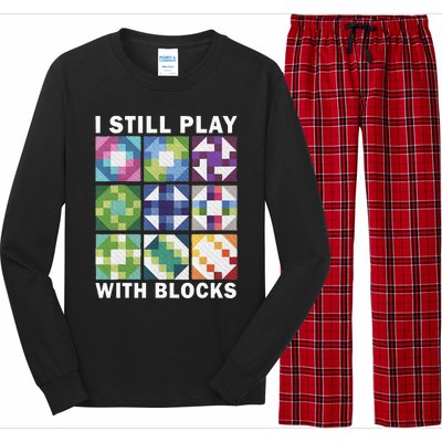 Funny Quilting Art For Women Quilting Sewing Long Sleeve Pajama Set