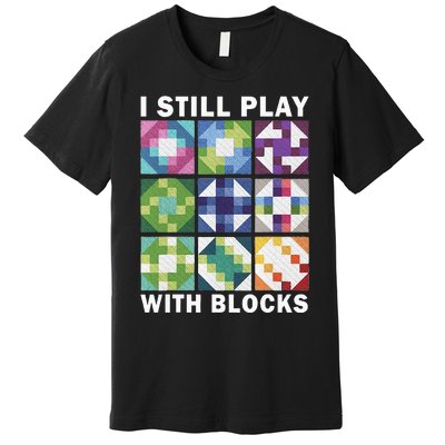 Funny Quilting Art For Women Quilting Sewing Premium T-Shirt