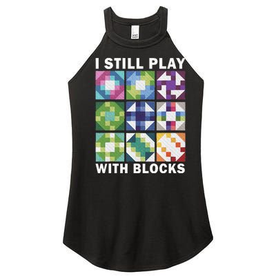 Funny Quilting Art For Women Quilting Sewing Women’s Perfect Tri Rocker Tank