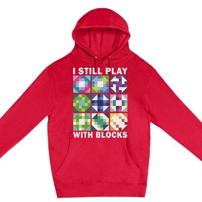 Funny Quilting Art For Women Quilting Sewing Premium Pullover Hoodie