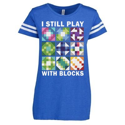 Funny Quilting Art For Women Quilting Sewing Enza Ladies Jersey Football T-Shirt