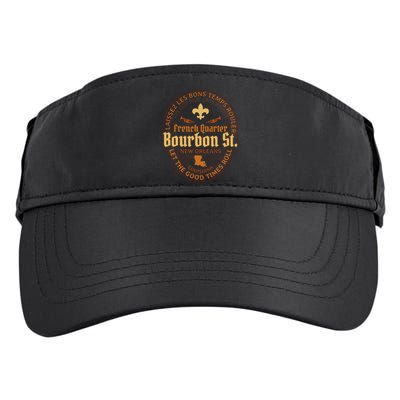 French Quarter Bourbon St New Orleans Souvenir Adult Drive Performance Visor
