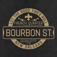 French Quarter Bourbon St New Orleans Fleur De Lis Souvenir Cool Comfort Performance Bucket Hat