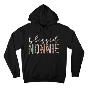 funny quote Blessed Nonnie Cute Leopard Hoodie