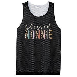 funny quote Blessed Nonnie Cute Leopard Mesh Reversible Basketball Jersey Tank