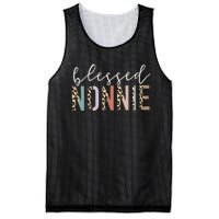 funny quote Blessed Nonnie Cute Leopard Mesh Reversible Basketball Jersey Tank