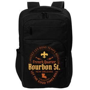 French Quarter Bourbon St New Orleans Souvenir Gift Impact Tech Backpack