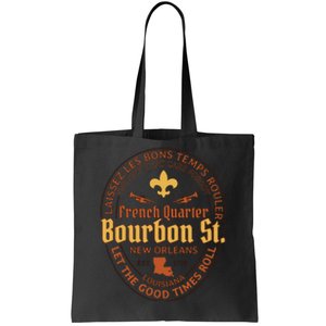 French Quarter Bourbon St New Orleans Souvenir Gift Tote Bag