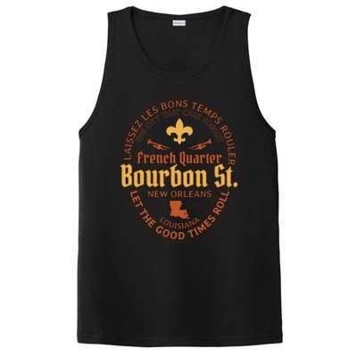 French Quarter Bourbon St New Orleans Souvenir Gift PosiCharge Competitor Tank