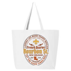 French Quarter Bourbon St New Orleans Souvenir Gift 25L Jumbo Tote