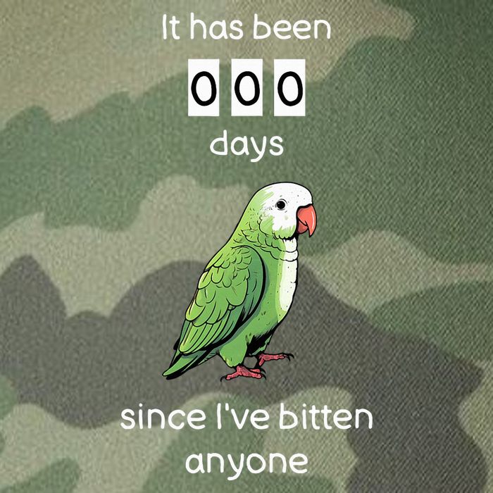 Funny Quaker Biting Quaker Parrot Joke Monk Parrot Legacy Tie Dye Trucker Hat