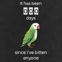 Funny Quaker Biting Quaker Parrot Joke Monk Parrot Garment-Dyed Fleece Hoodie