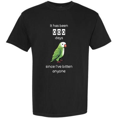 Funny Quaker Biting Quaker Parrot Joke Monk Parrot Garment-Dyed Heavyweight T-Shirt