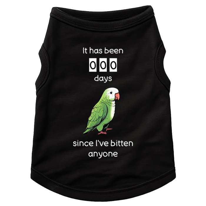 Funny Quaker Biting Quaker Parrot Joke Monk Parrot Doggie Tank