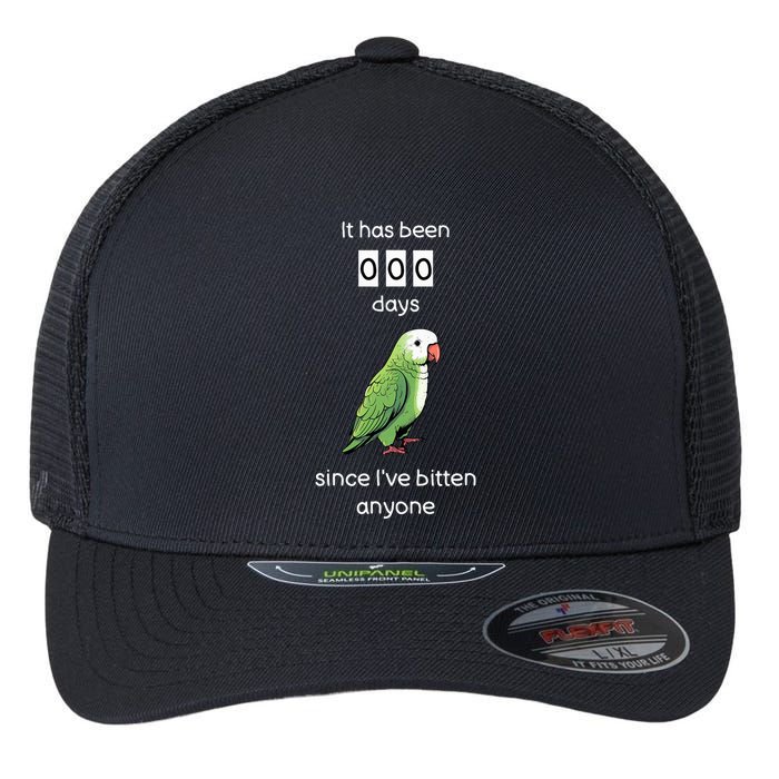 Funny Quaker Biting Quaker Parrot Joke Monk Parrot Flexfit Unipanel Trucker Cap