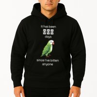 Funny Quaker Biting Quaker Parrot Joke Monk Parrot Hoodie