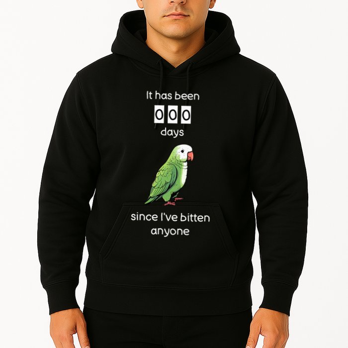 Funny Quaker Biting Quaker Parrot Joke Monk Parrot Hoodie
