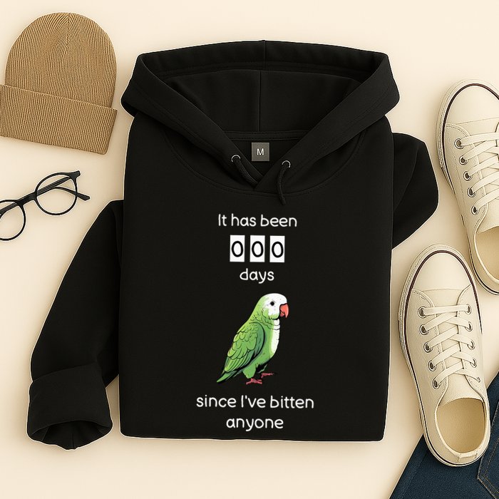 Funny Quaker Biting Quaker Parrot Joke Monk Parrot Hoodie