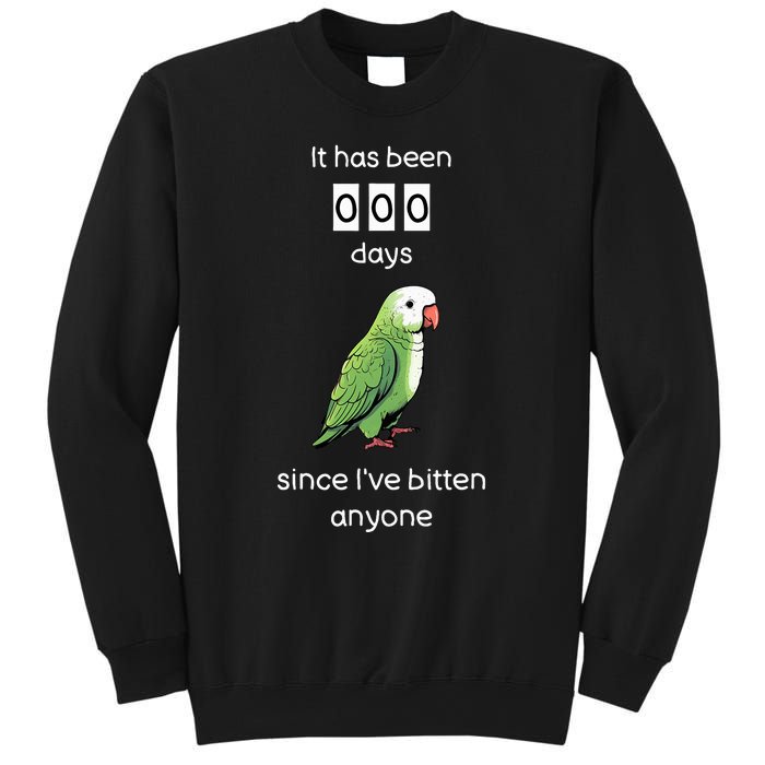 Funny Quaker Biting Quaker Parrot Joke Monk Parrot Sweatshirt